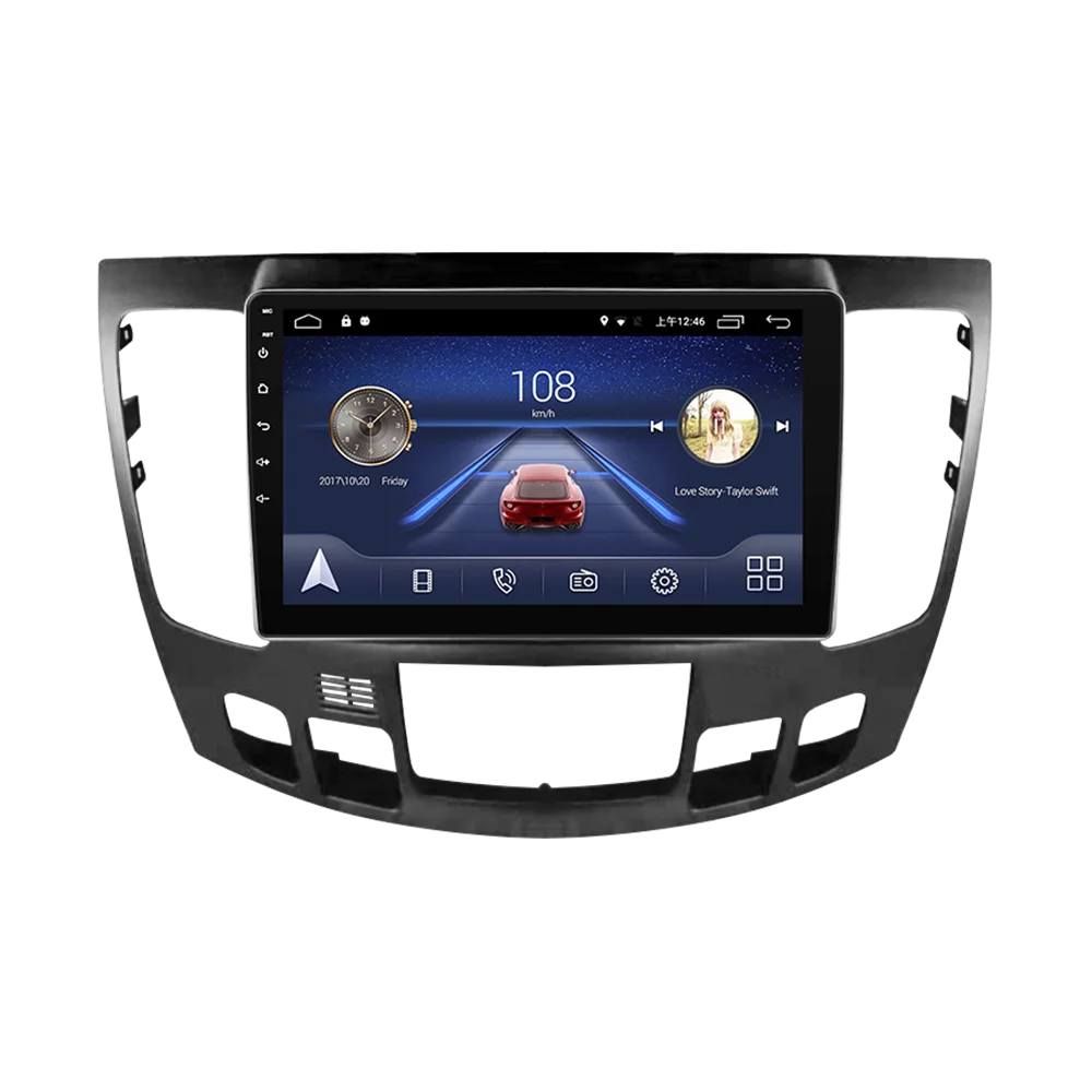 Android 9,0 система автомобиля ips сенсорный экран стерео для HYUNDAI sonata автоматический кондиционер плеер стерео