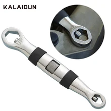 KALAIDUN гаечный ключ универсальный набор ключей 23 в 1 трещотки регулируемый гаечный ключ 7-19 мм CR-V гибкие Мультитулы для ремонта автомобиля ручные инструменты