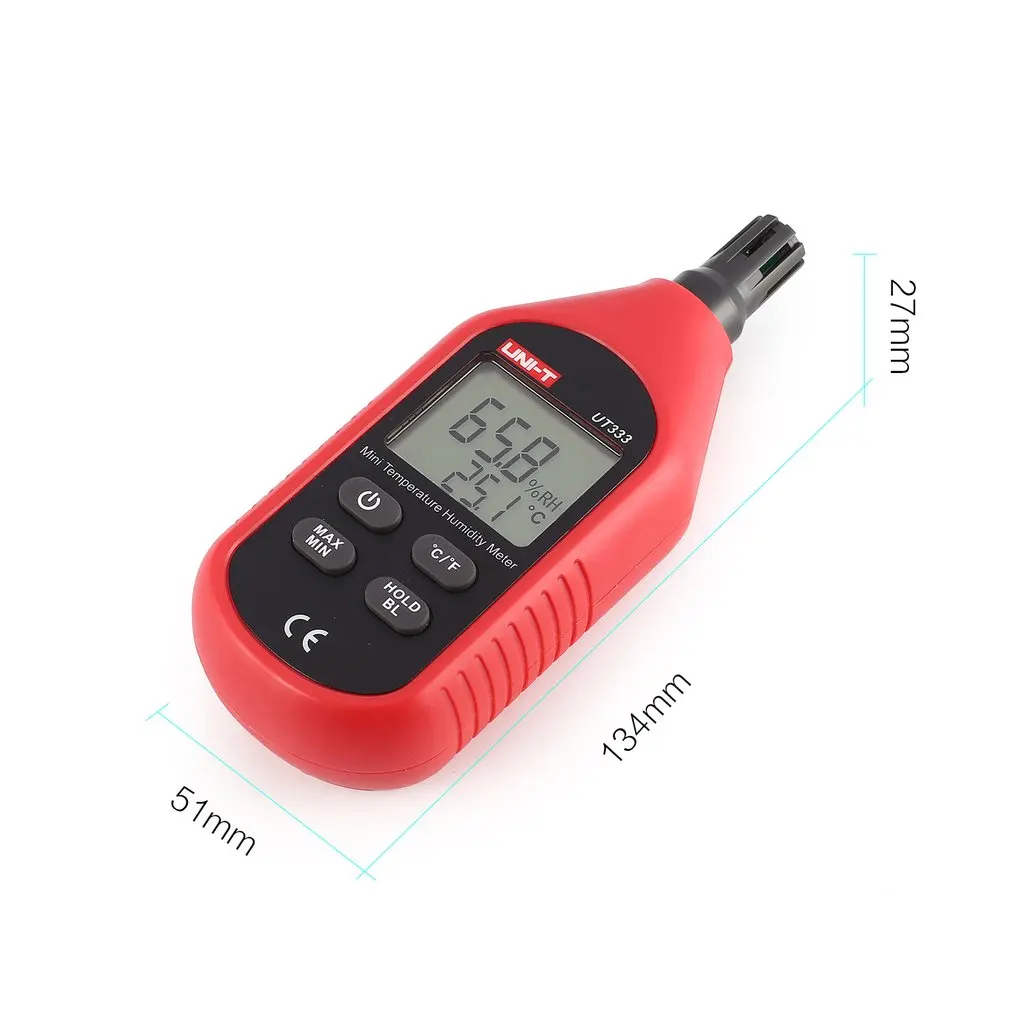 UNI-T UT333 Мини цифровой ЖК-дисплей Температура воздуха влажность TEMP/RH метр Электронный термометр гигрометр Измеритель влажности