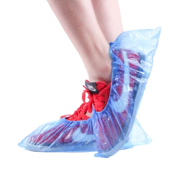

100Pcs/pack Disposable Plastic Thick Outdoor Rainy Day Carpet Cleaning Shoe Cover waterproof shoe covers Hot sale shoe cover