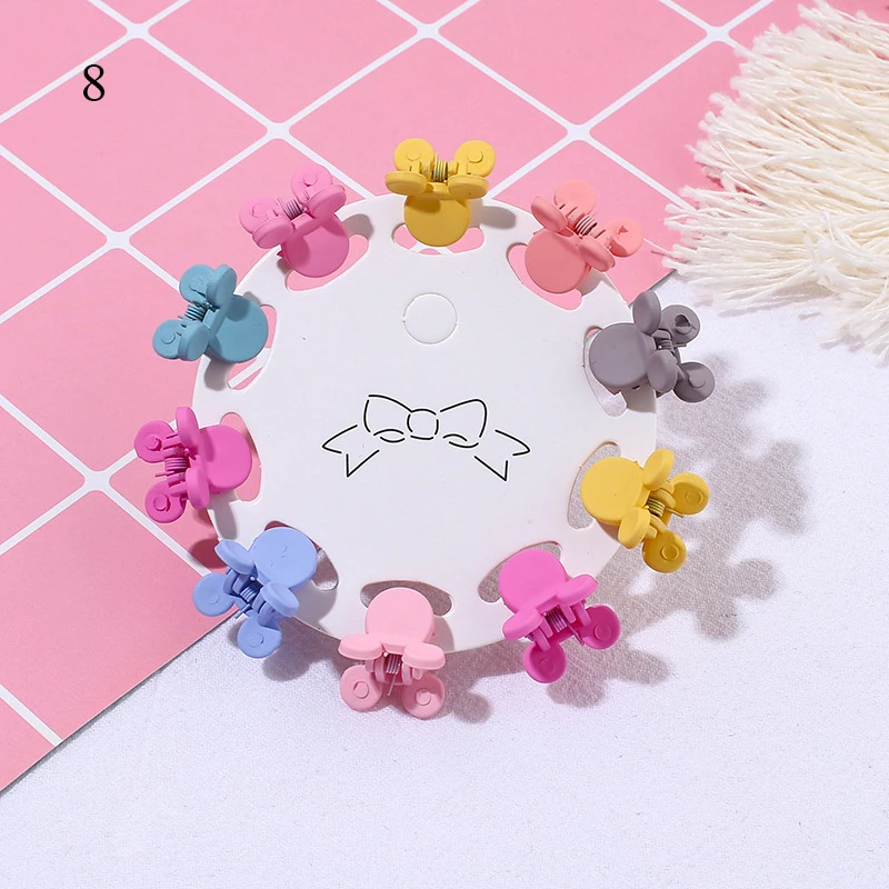 knot hair band 10pcs/pack Small Hair Claw Clips for Kids Girls Coloful Mini Crab Hairclip Clamp DIY Hair Styling Barrettes Hair Accessories hair accessories for brides