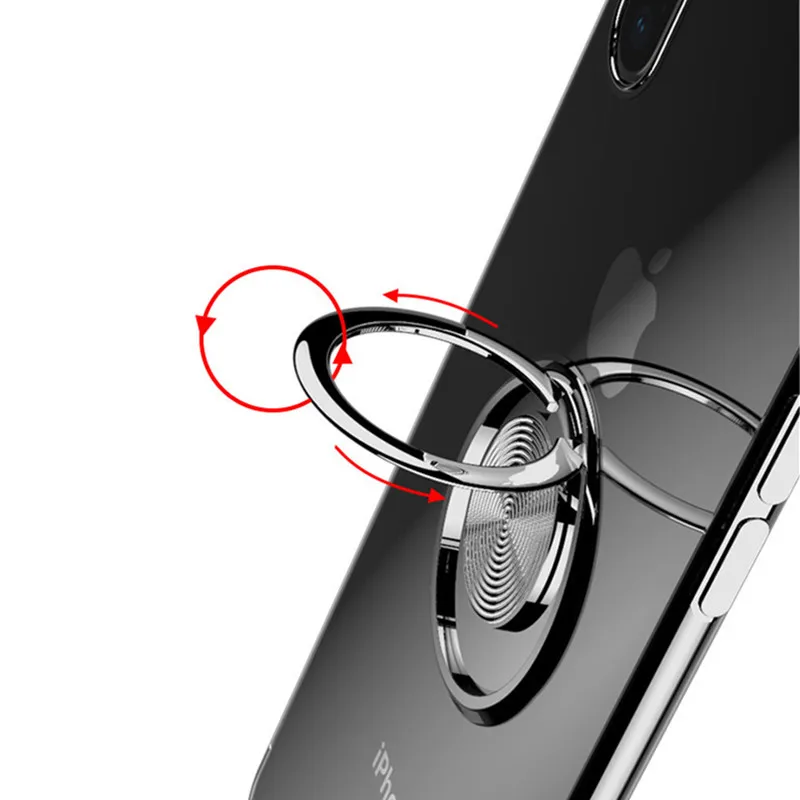 Противоударный держатель чехол для iphone X XR XS Max полное покрытие для iphone 6 6s 7 8 PLus для нового iphone 6. 1 Магнитный кронштейн для кольца Чехол