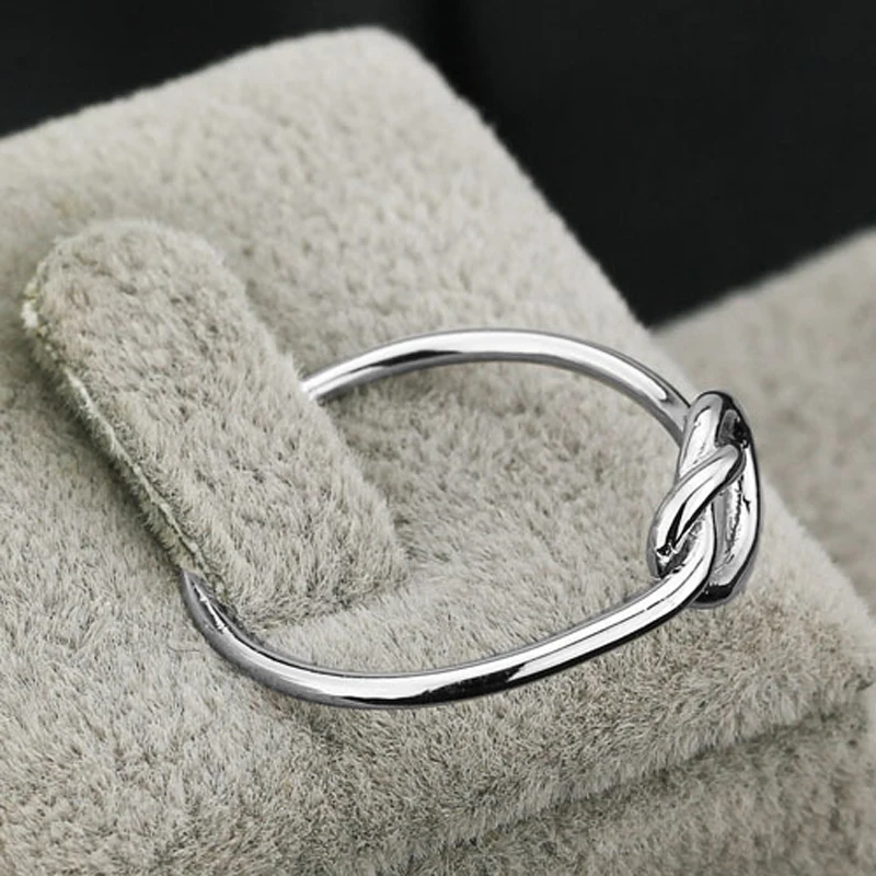 Настоящее 925 пробы Серебряное волнистое кольцо для женщин и мужчин, модные ювелирные изделия, обручальные кольца, подарки для подруги и друга