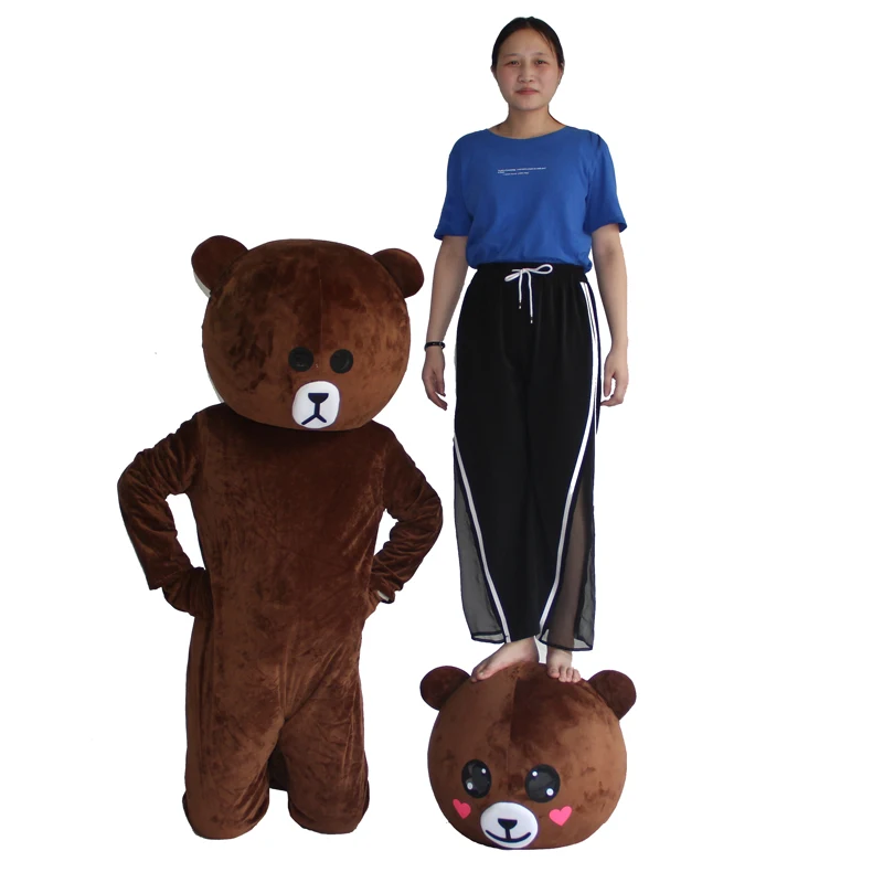 

Brown Bear Cartoon Rabbit Mascot Costume Suits Cosplay Party Game Dress Clothing Advertising Promotion Carnival Halloween Adults