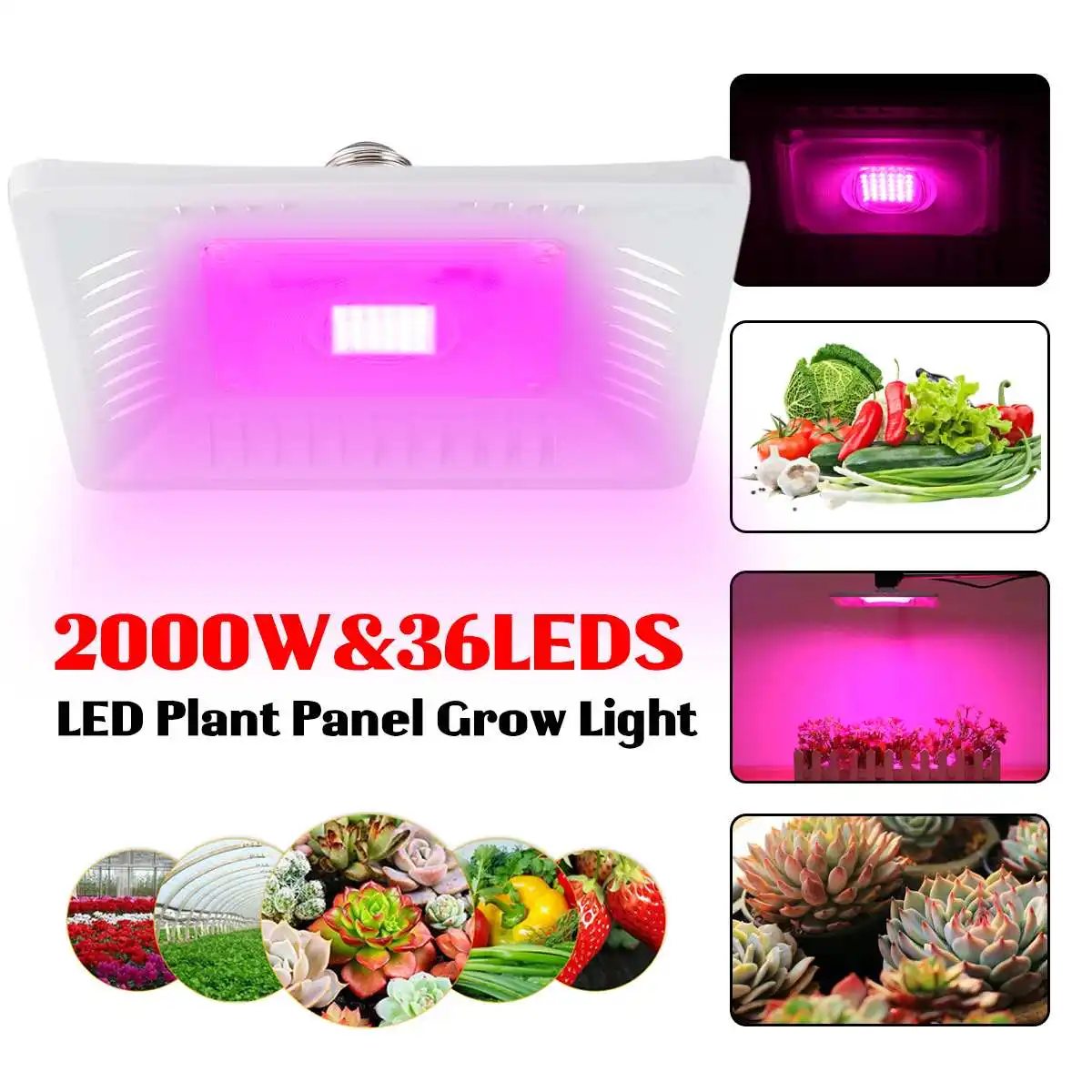 

2000W Growing Lamps Full Spectrum Plant Lighting Growing light LED Grow Light Fitolampy For Plants Flowers Seedling Cultivation