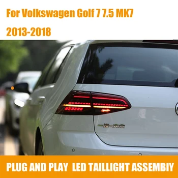 

2pcs Tail Lights Assembly LED Dynamic Turn Signal Tail Light Rear Lamp for Volkswagen Golf 7 7.5 MK7 GTI R20 Car Styling