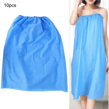 

10Pcs Disposable Non-woven Beauty Salon Bath Skirt Dress for Sauna Club Beauty Salon Thickened Lady Bath Towel Tattoo Supply l