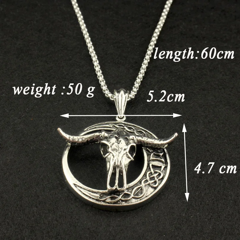 Baphomet перевернутая голова козла пентаграмма кулон ожерелье Baphomet LaVeyan LaVey сатанинские оккультные панк ожерелья для мужчин - Окраска металла: sheep head