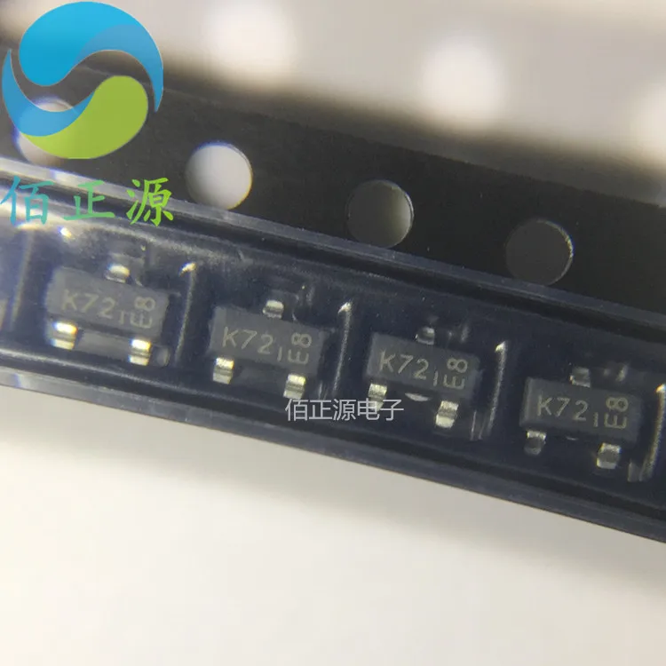 100% оригинальная Φ Новинка 2N7002T 2N7002T-7-F SOT523 маркировка: K72 CJ N 60V 0.115A (10 шт./лот) |