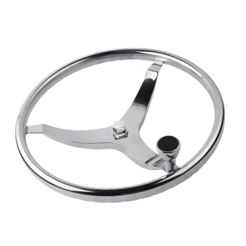 

Boat Stainless Steering Wheels With Knob 13-1/2" Dia Model HF8319SRF1