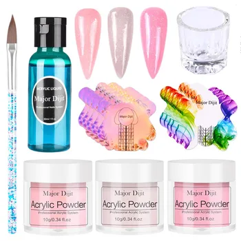 

Acrylic Powder Acrylic Liquid Nail Brush Set Crystal Nail Powder System Manicure Kit Acrylic Powder Acrylic Liquid Nail Brush