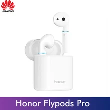 Оригинальные беспроводные наушники huawei Honor Flypods Pro, Hi-Fi HI-RES, беспроводное аудио, водонепроницаемые, IP54, Беспроводная зарядка, Bluetooth 5,0