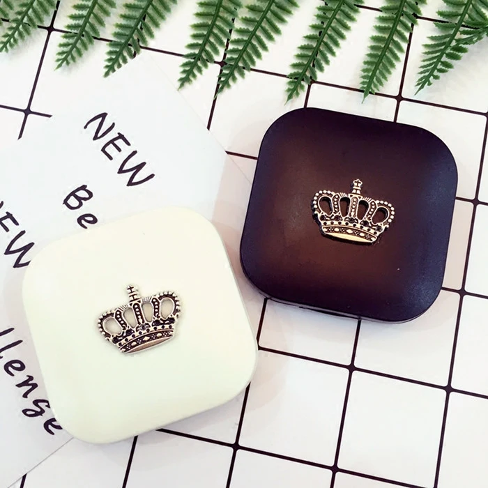 Color Contact Lenses Case Crown Design Travel Lens Box Set With Mirror Eye Holder Container For Cosmetic | Аксессуары для одежды