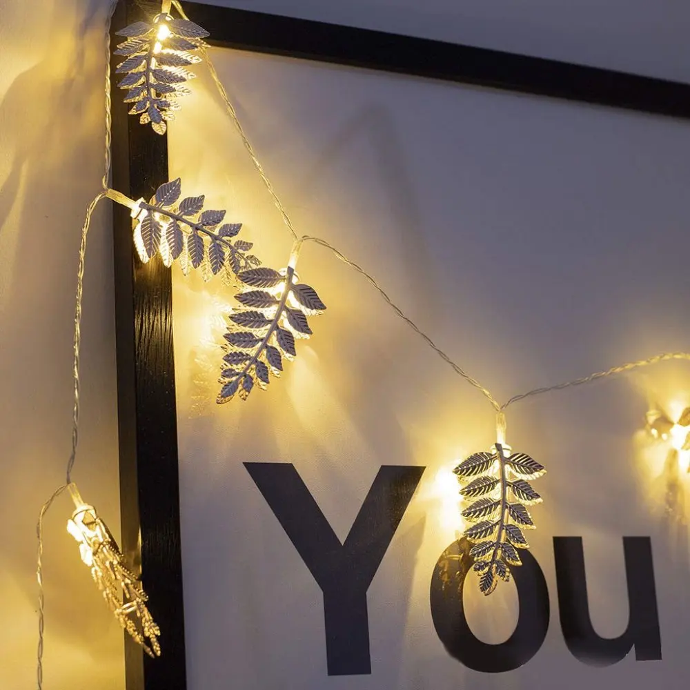 Солнечные гирлянды дерево золотые листья в форме 2 м 10LED Ambience украшения для домашней вечеринки зал(recomend Крытый