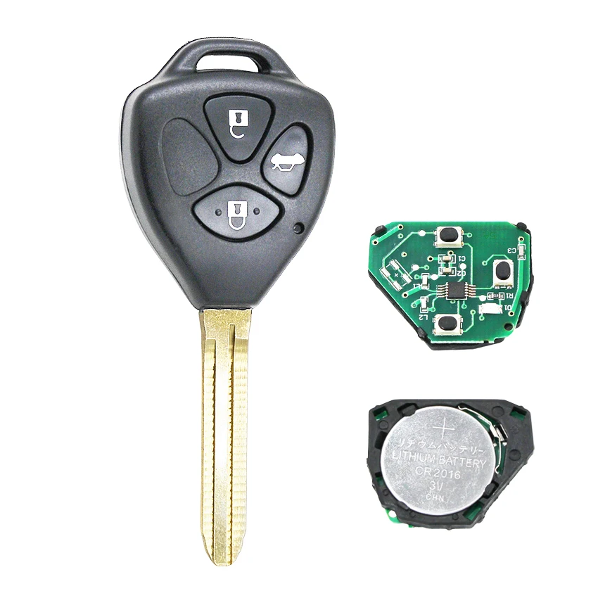 2B/3 кнопки дистанционного ключа 433 МГц, 4D67 чип внутри для Toyota RAV4 Camry Corolla 2006-2010 Европа