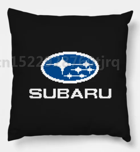 New SUBARU CAR LOGO Print Pillow Case Cotton made pillowcase wholesale 45X45cm,55X55cm(Two side