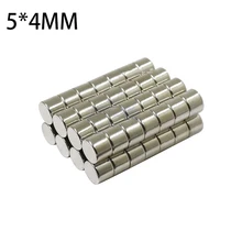 10/50/100 PCS 5*4 MM N35 Super Powerful Magnet Neodymium Magnet Neodymium Iron Boron Small Round Magnet