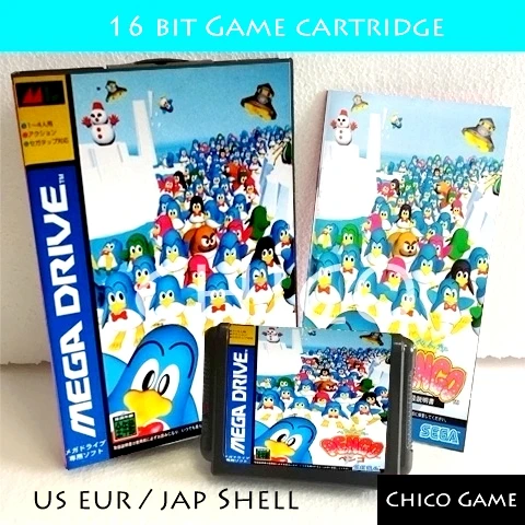 Pengo-тематика "бои без правил" для Sega megadrive Игровая приставка 16 бит MD карта