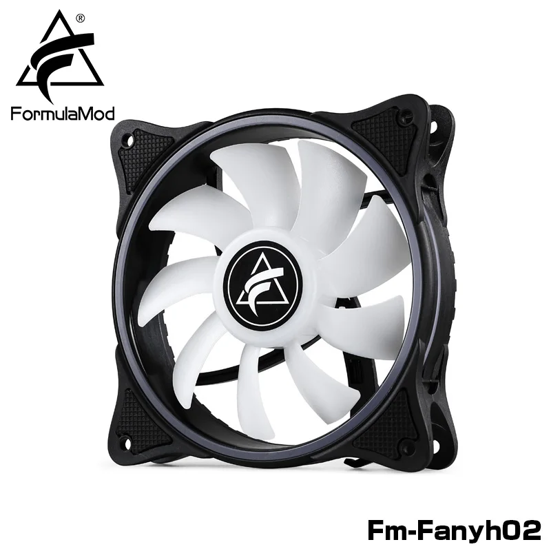 FormulaMod Fm-Fanyh02 120 мм PWM Fan 5v 3Pin RGB многоцелевой радиатор гидравлический подшипник 9 больших размеров лезвия