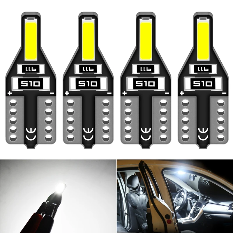 2 шт. T10 W5W светодиодный 168 194 7020 SMD лампочка для салона автомобиля Карта светильник для peugeot 307 206 308 407 207 4008 Mazda 3 6 CX-5 323 5 2 CX5