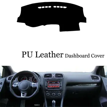 

Fit For VW Golf 6 GTI Dashboard Console Cover PU Leather Protector Sunshield Pad