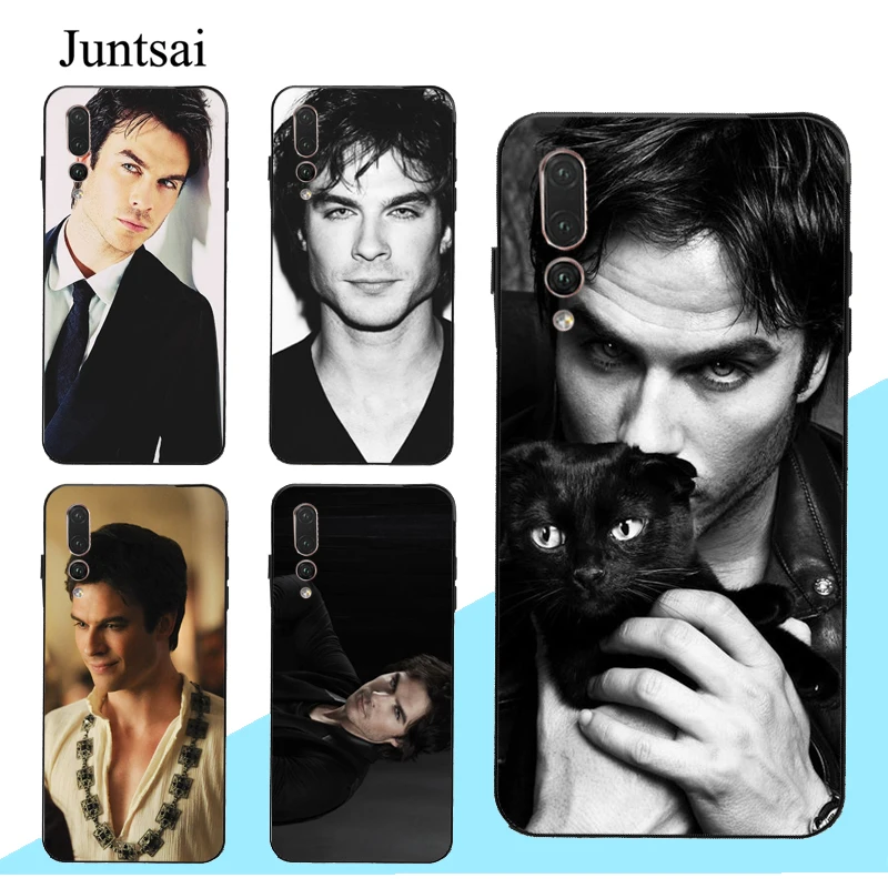 

Juntsai Ian Somerhalder Vampire Diaries Damon Case For Huawei P30 Pro P10 P20 Lite Mate 20 10 Lite Honor 20 8X Nova 3E 3I Y9 Y7
