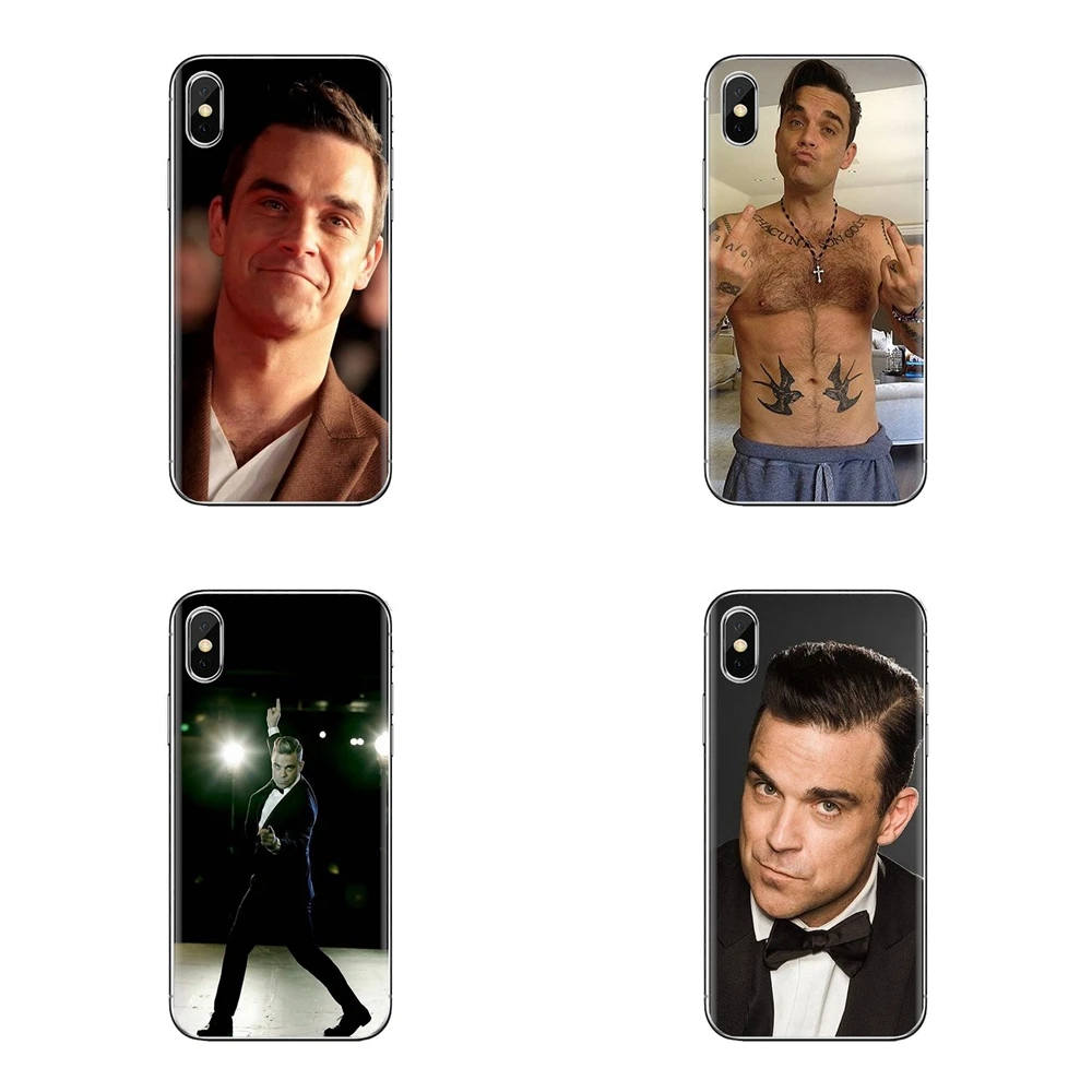 For Huawei Honor 7X V10 6C V9 6A Play 9 Mate 10 Pro Y7 Y5 P8 P10 Lite Plus GR5 2017 TPU Skin Case UK Singer Star Robbie Williams |