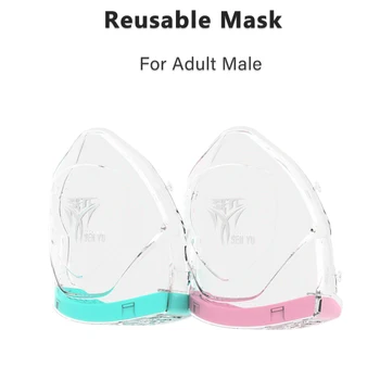 

Reusable Face Mask Mouth Mask Anti-Fog Anti-spitting Haze Dustproof Mouth Mask for Child Men Women Clear Gifted 2 Filter Cloth