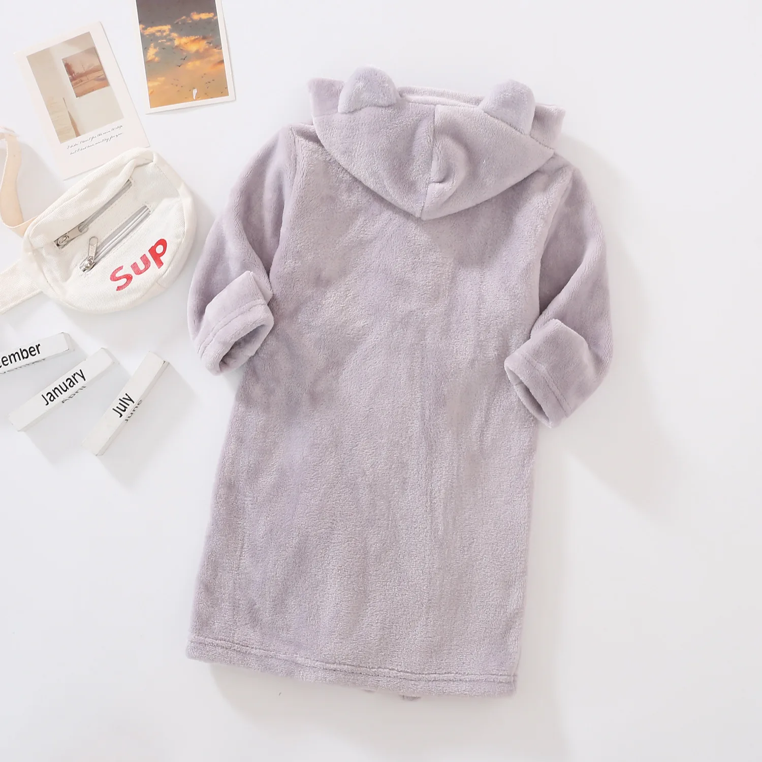 Spring Autumn Baby Kids Robes Hooded Bathrobe Boys Girls Pajamas Cartoon Animals Winter Boys Sleepwear Bathrobe Girls Clothing