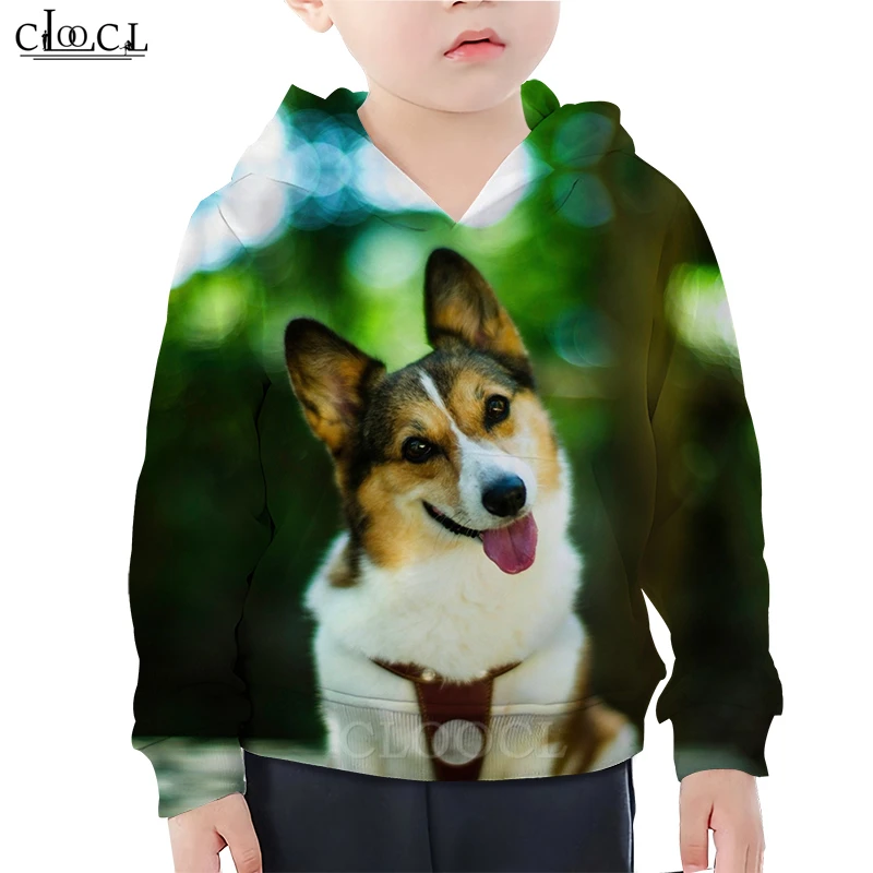 Cute Husky Hoodie Baby Boy 3D Print Animal Pet Dog Hoodies Baby Girl Children Tracksuit Casual Fami