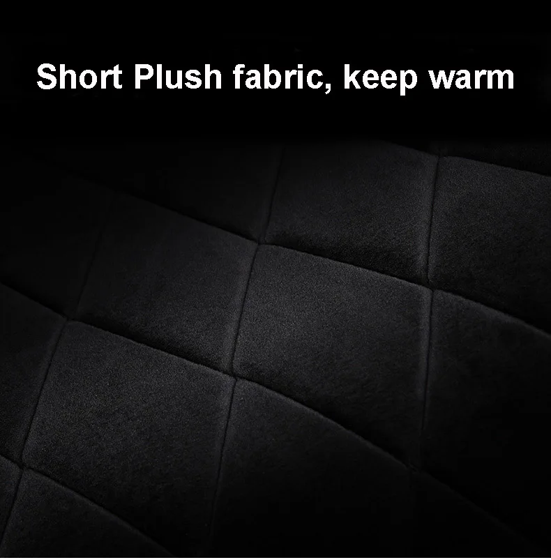 Winter Plush Fur Universal Car Seat Covers Styling Crown Rivets Auto Seat Cushion Auto Interior Accessories Front Seats Covers