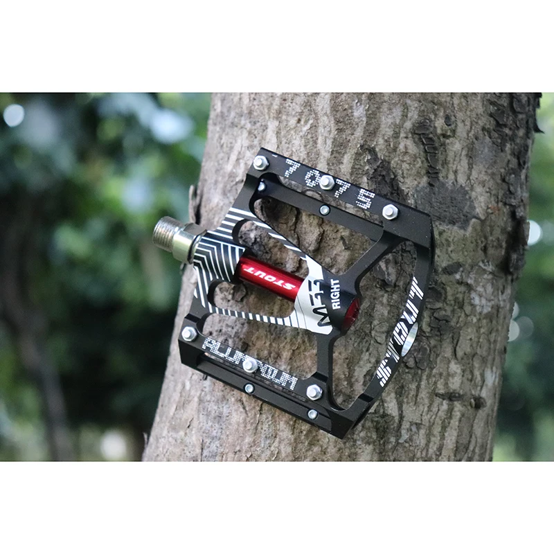 Billige Versiegelt 3 Lager Fahrrad Flache Pedale CNC Ultraleicht Aluminium Pedale Für MTB Rennrad