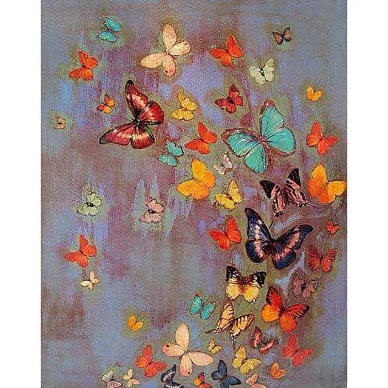 rhinestone diamond dotz 5d Diy Custom Diamond Dainting Butterfly Pattern Circular Mosaic Landscape Diamond Embroidery Picture Home Decoration Gift 5D DIY Diamond Painting best of sale 5D DIY Diamond Painting