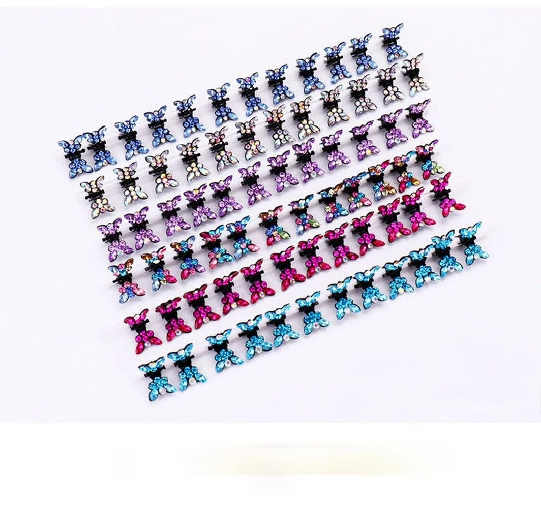 12PCS/Small and Cute Butterfly Hair Clips Suitable for Little Girls Metal Hair Clips Hair Clips Hair Bands Fashion Hair 2021 New