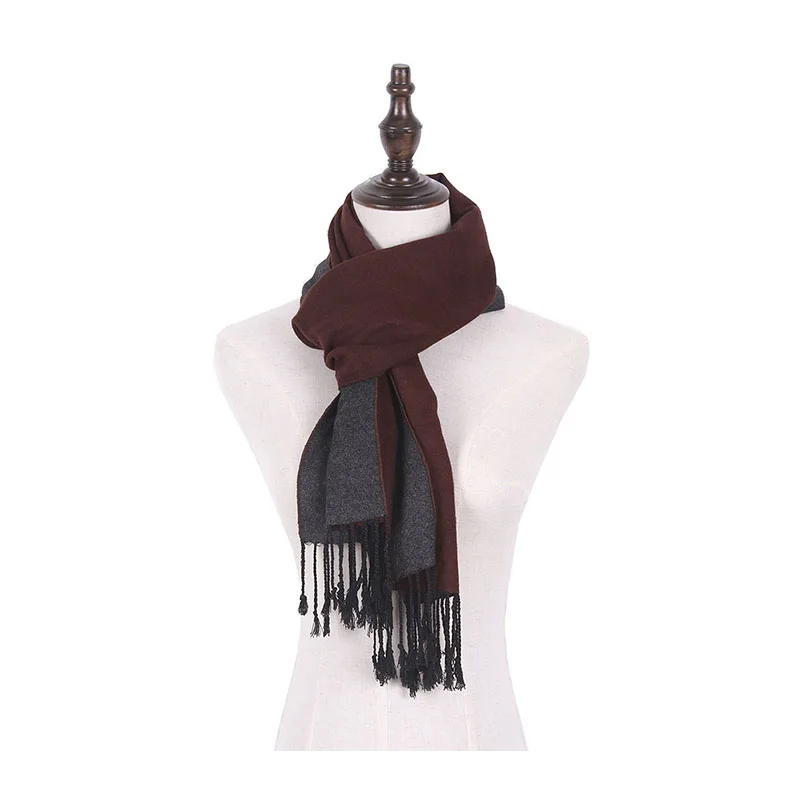 Men Cotton Scarf Soft Black Jacquard Shawl Male Stole Pashmina Fashion Warm Cozy Brand Homme head scarves for men Scarves