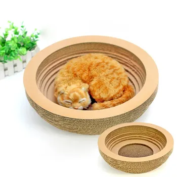 

Pet Cat Toy Scratching Board With Catnip Cat Litter Cat Corrugated Paper Toys Corrugated Cat Grinding Scratch Rest Place Gatos