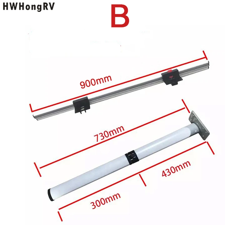 Caravan folding table aluminum RV side wall table parts RV accessories folding table legs with two heights