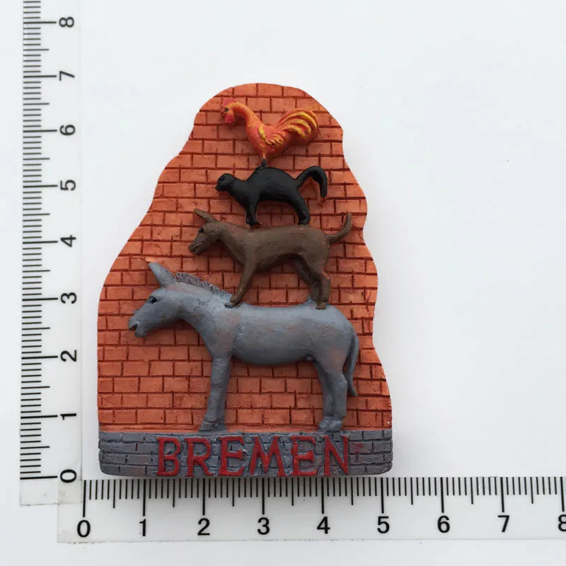 3D резиновые магниты на холодильник Bremen, Германия город путешествия сувениры холодильники магнитные наклейки подарочные украшения для дома