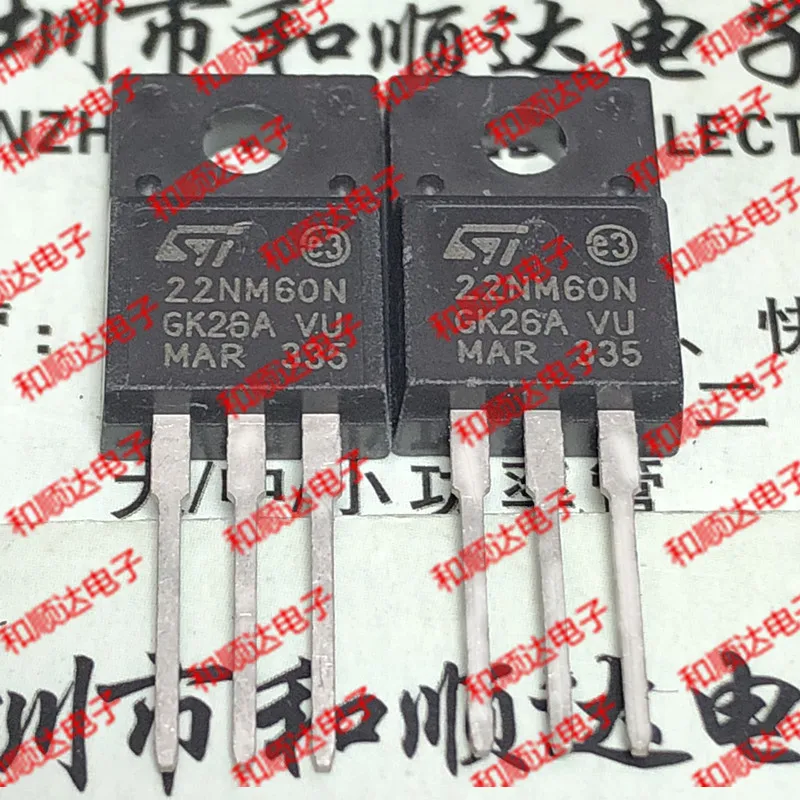 5 предметов в партии, STF22NM60N 22NM60N-220 650V 16A