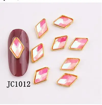 JC1011-1020 100 шт светится в темноте светящийся дизайн ногтей драгоценные камни стекло флуоресцентные кристаллы украшение для ногтей горный хрусталь драгоценности, JK21442 - Цвет: JC1012-100pcs
