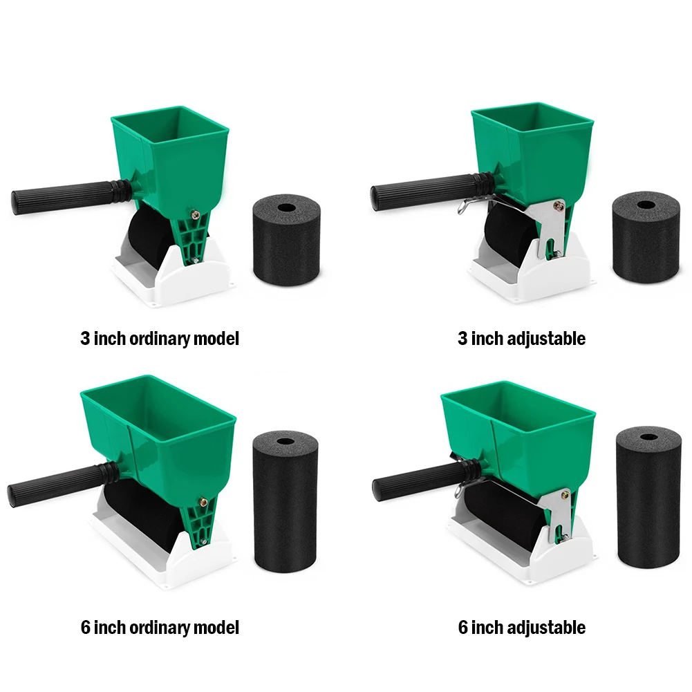 3/6 Inch Paint Buckets Portable Handheld Glue Applicator Roller Manual