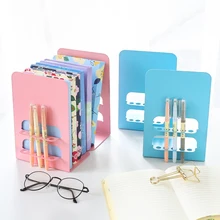 1 пара, металлический держатель для книг, подставка, полка, настольный органайзер, Офисная ручка, держатель для хранения книг