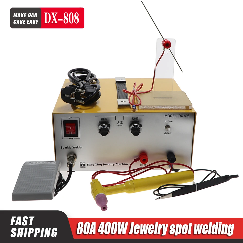 US $243.99 80A Pulse Spot Welding Hand Held Pulse Spot Welder Spot Welding Machine Welding Machine Gold And Silver Jewelry Processing