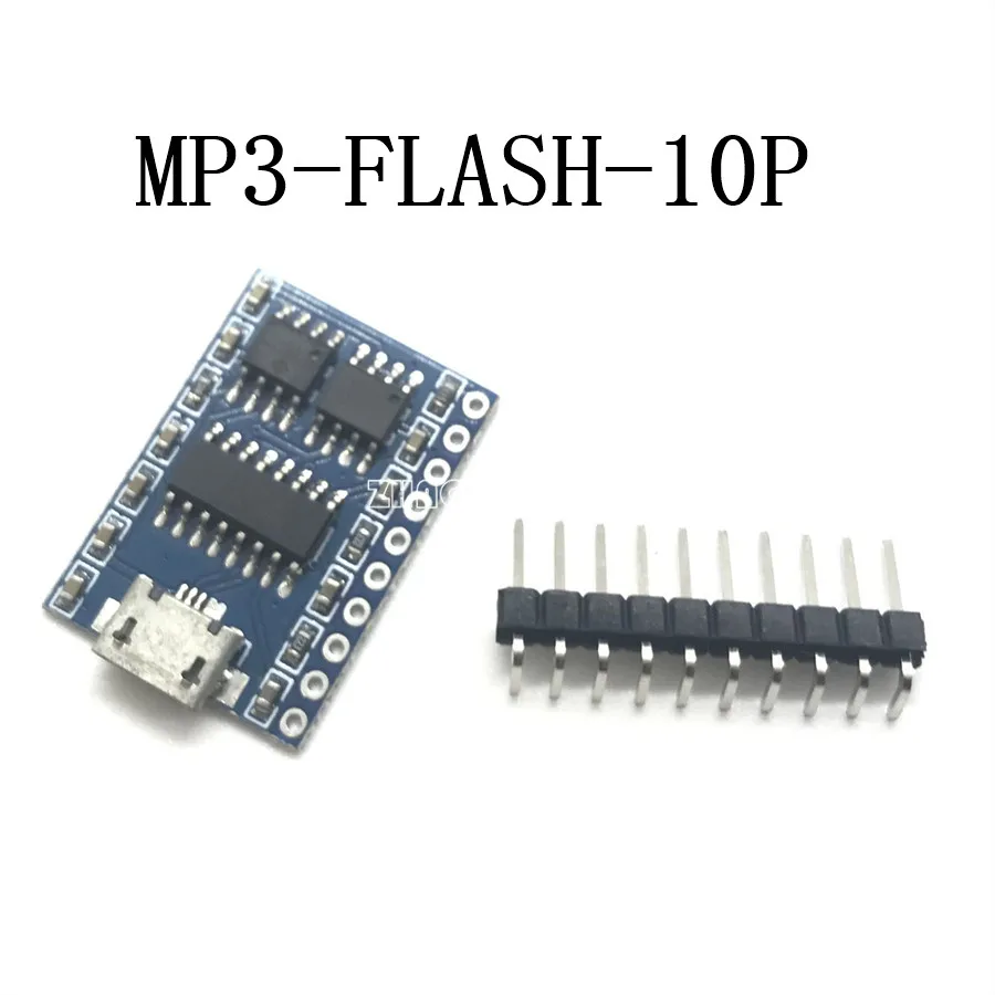 5 шт. X MP3-FLASH-10P YX6100-16S MP3 модуль SPI привод буквенный модуль последовательный порт управления MP3-FLASH-10P FN-S10P