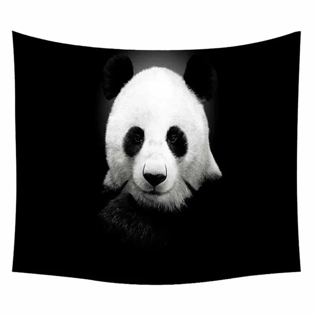 E Meng Pet Panda гобелен с героями мультфильмов черно-белое настенное украшение для дома 150x200 Высокое качество полиэстер@ D - Цвет: E