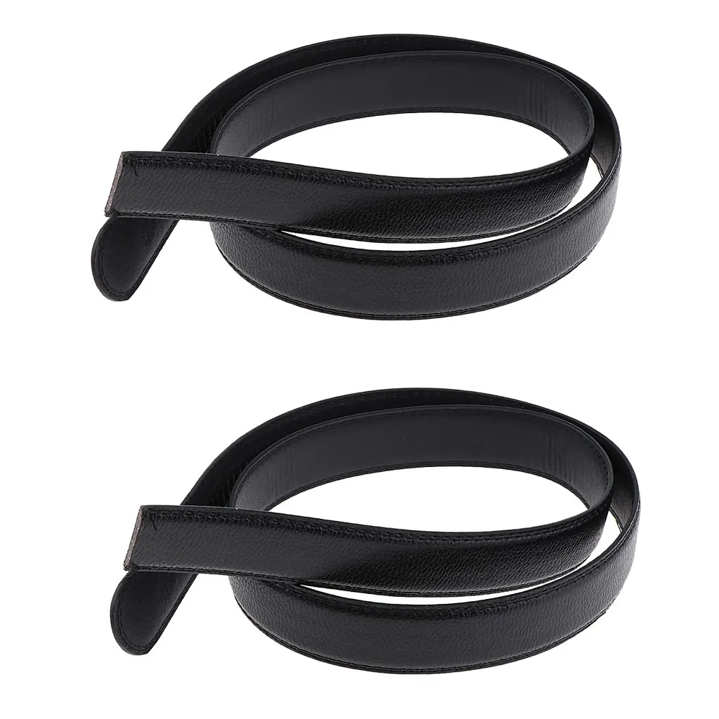 2x Men Ratchet Automatic Belt Casual Formal Waist Strap Without