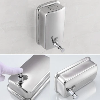 

500/800/1000ML Stainles Steel Soap Dispenser Wall Mounted Sanitizer Dispensador Shower Bottle Bathroom Kitchen Bathroom Supplies