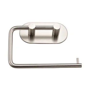 

Single Towel Bar Holder Stainless Steel Roll Paper Holder Rack Bracket Wall Mounted Towel Hanger Toilet Bathroom Hardware Round
