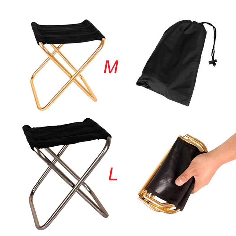 Folding Fishing Chair Lightweight Picnic Camping Chair Aluminium Cloth Outdoor Portable Easy To Carry Outdoor Furniture