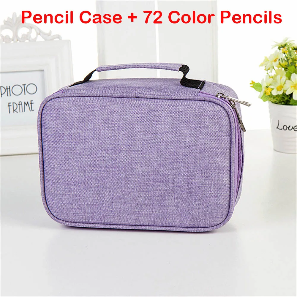 Empty Pencil Case 72 Отверстия штраф школьный пенал для мальчиков и девочек с рисунком пера коробка картриджи комплект пенал большой Back to School сумка канцелярские принадлежности - Цвет: Empty Pencil Case
